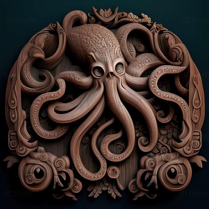 3D model Proteroctopus (STL)